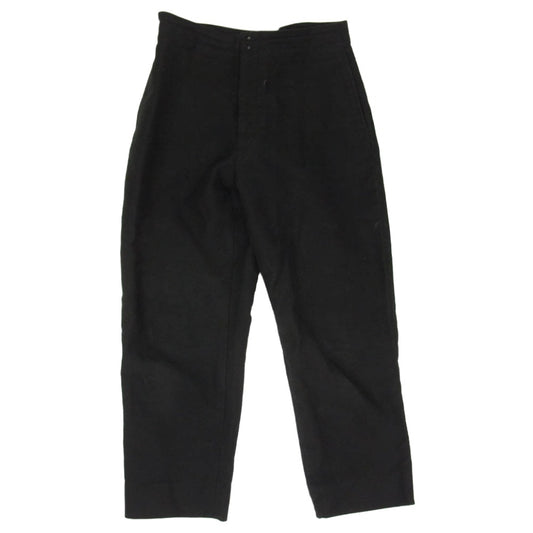 COMOLI コモリ 17AW L03-03011 モールスキン バックストラップ パンツ ブラック系 2【中古】