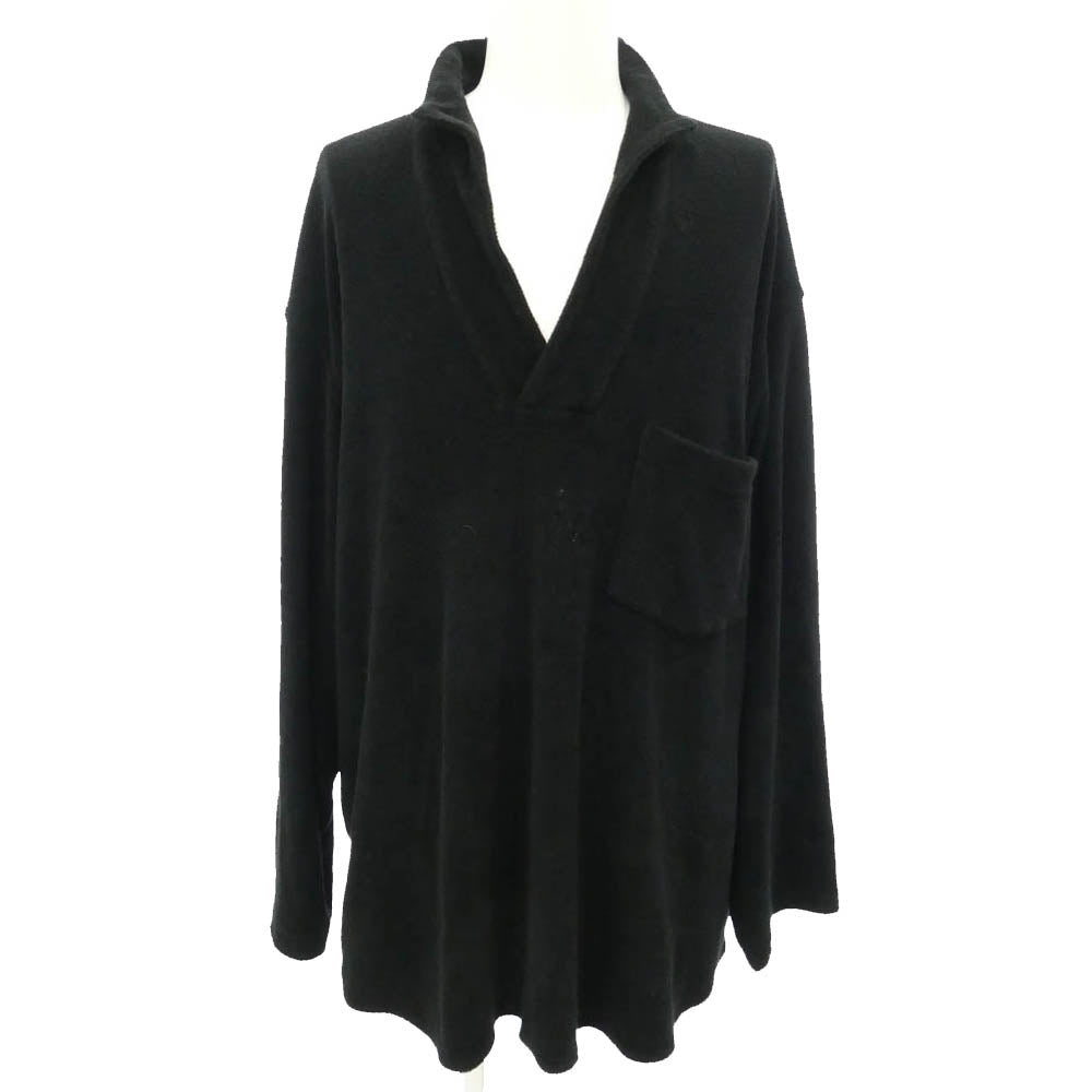 COMOLI コモリ 25SS B01-05039 パイルスキッパーシャツ ブラック系 3【中古】