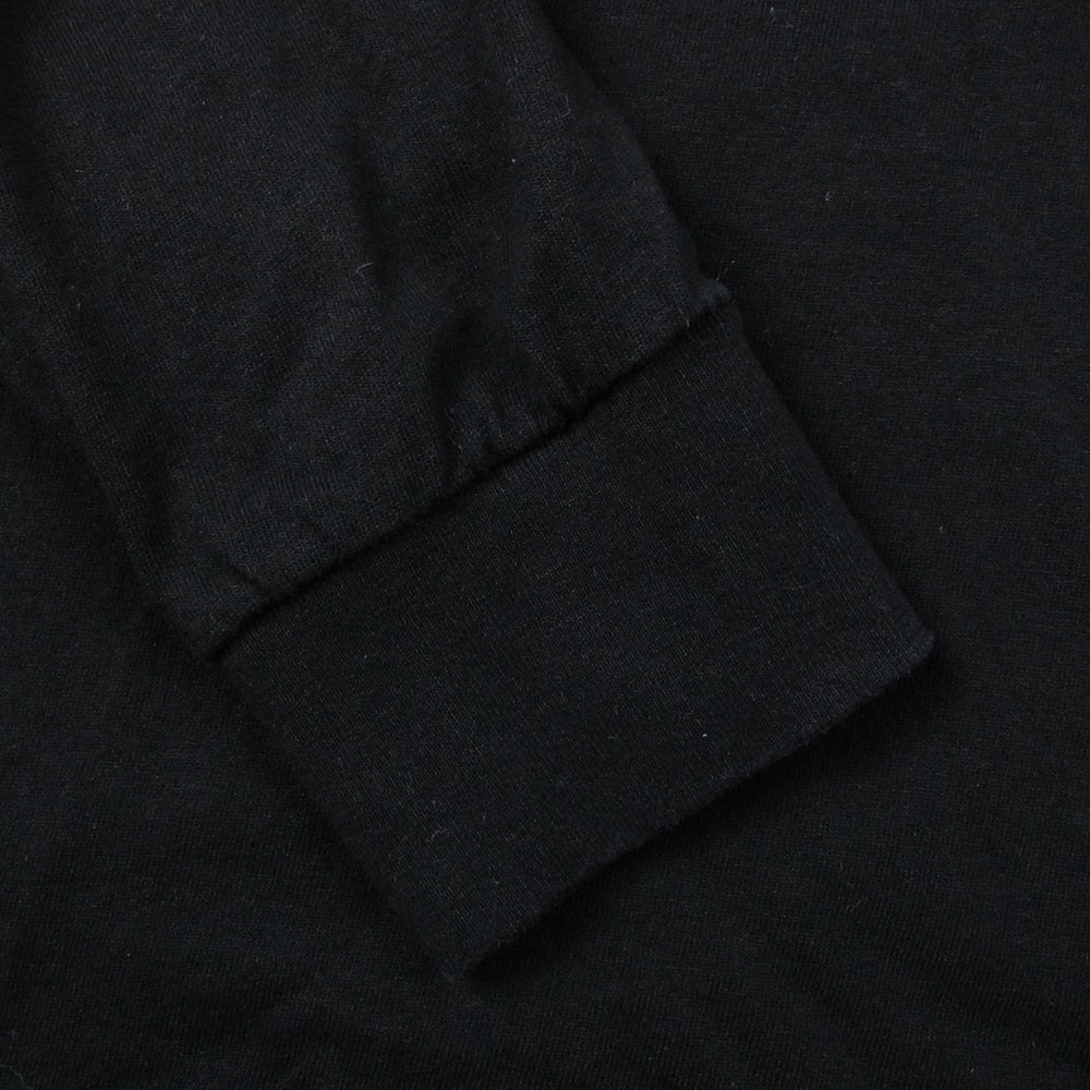 COMOLI コモリ 25AW C03-05009 コットンカシミヤ長袖Tシャツ 長袖クルー ブラック系 3【中古】