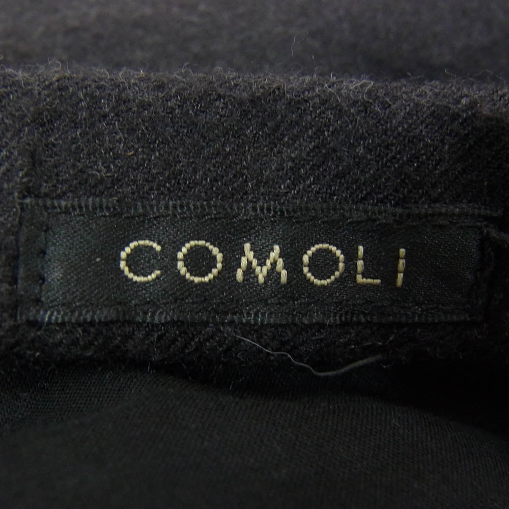 COMOLI コモリ 22AW W03-03007 ウールビエラ ドローストリングパンツ チャコール グレー系 2【中古】