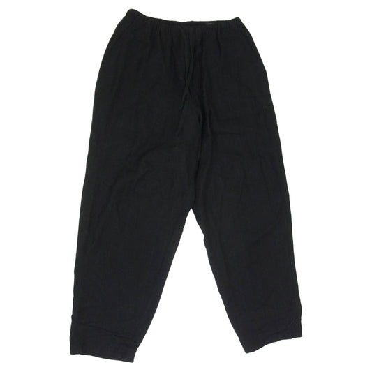 COMOLI コモリ 24AW A03-03010 カシミヤ シルク ストライプ テーパード パンツ ブラック系 2【中古】