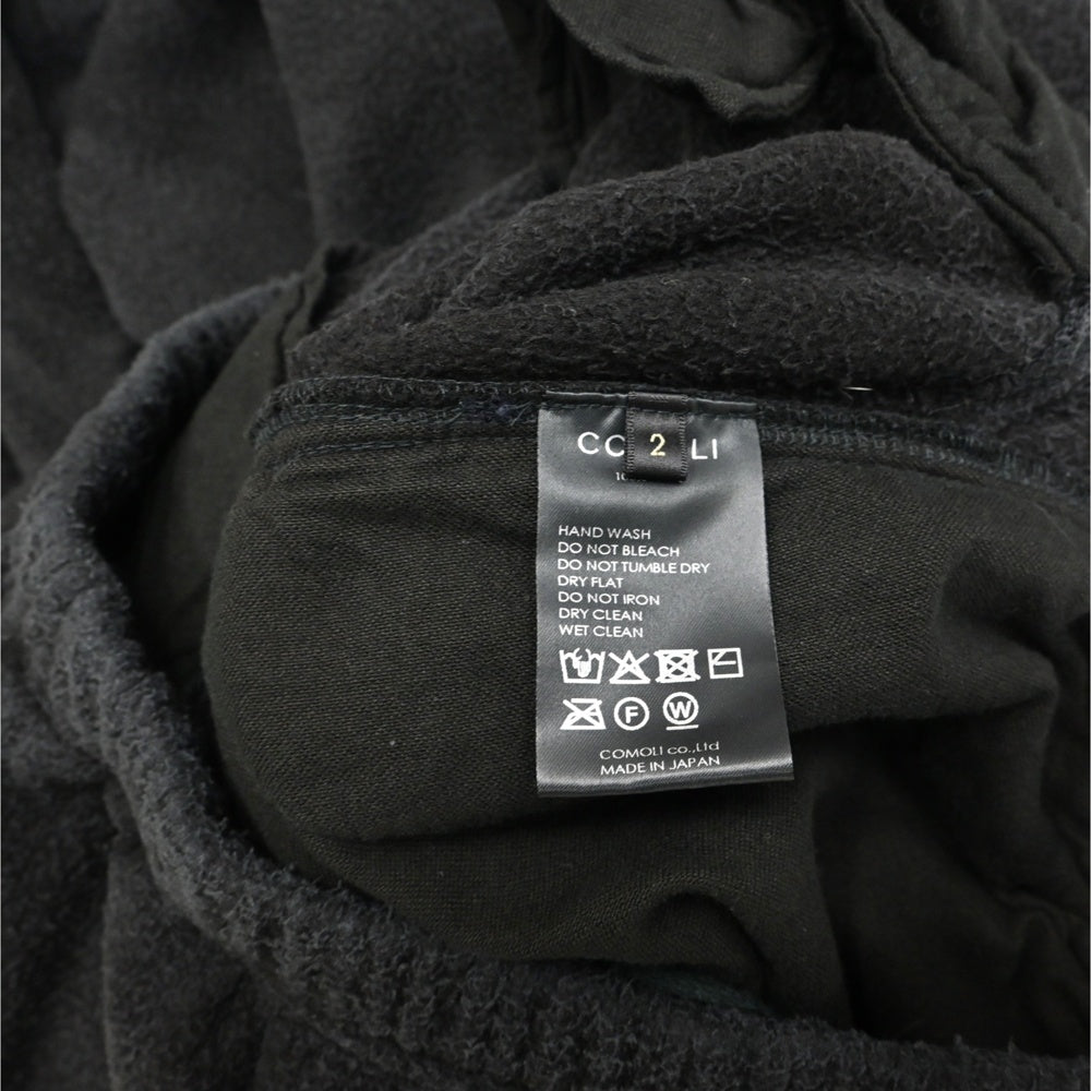 COMOLI コモリ 25AW C03-05013 シルク フリース ドローストリングパンツ FADE BLACK ブラック系 2【中古】