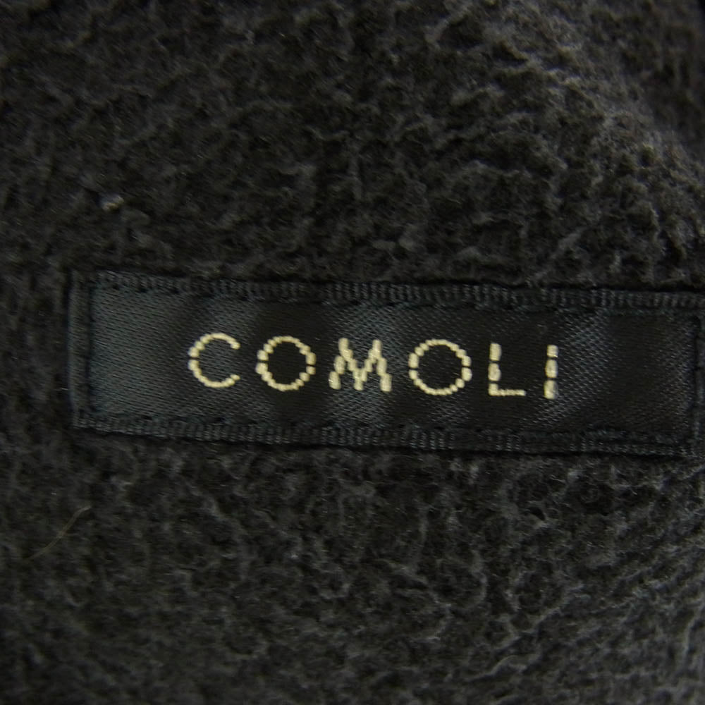 COMOLI コモリ 25AW C03-05011 シルク フリース ジップジャケット FADE BLACK ブラック系 3【中古】