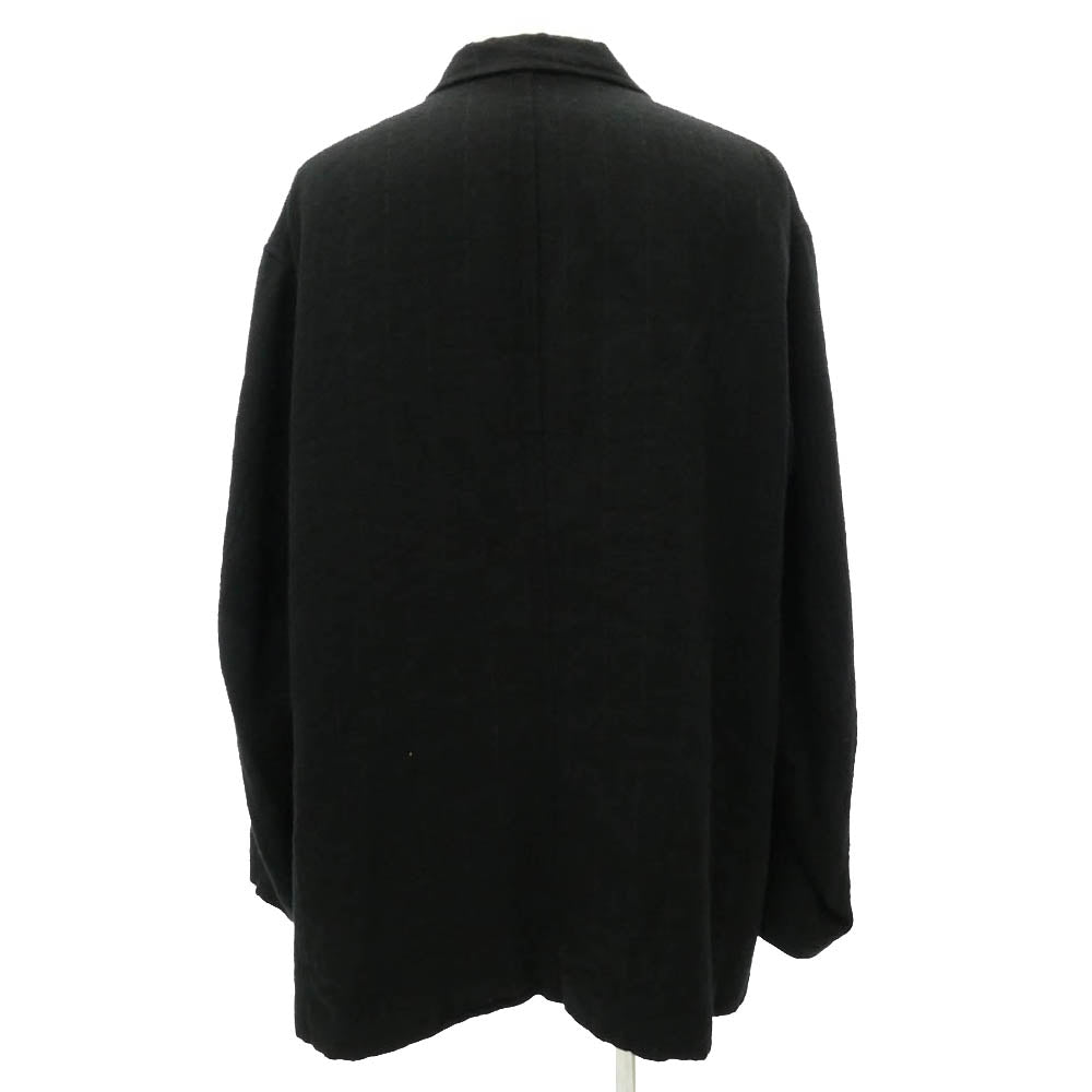 COMOLI コモリ 24AW A03-01010 カシミヤ シルク ストライプ ジャケット ブラック系 2【中古】 COMOLI コモリ 24AW A03-01010 カシミヤ シルク ストライプ ジャケット