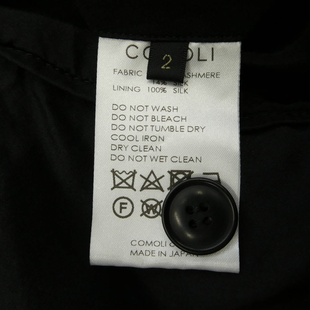 COMOLI コモリ 24AW A03-01010 カシミヤ シルク ストライプ ジャケット