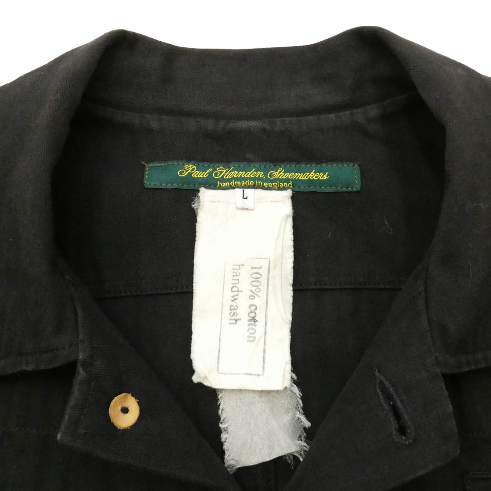 Paul Harnden ポールハーデン コットンヘリンボーン カバーオール ワークジャケット ブラウン系 L【中古】