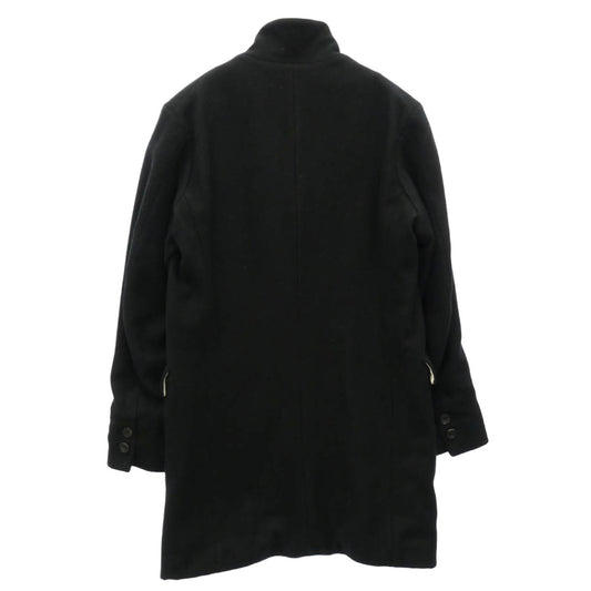 Paul Harnden ポールハーデン Mens Long Blazer ウールメルトン メンズロングブレザー ジャケット ブラック系 XS【中古】