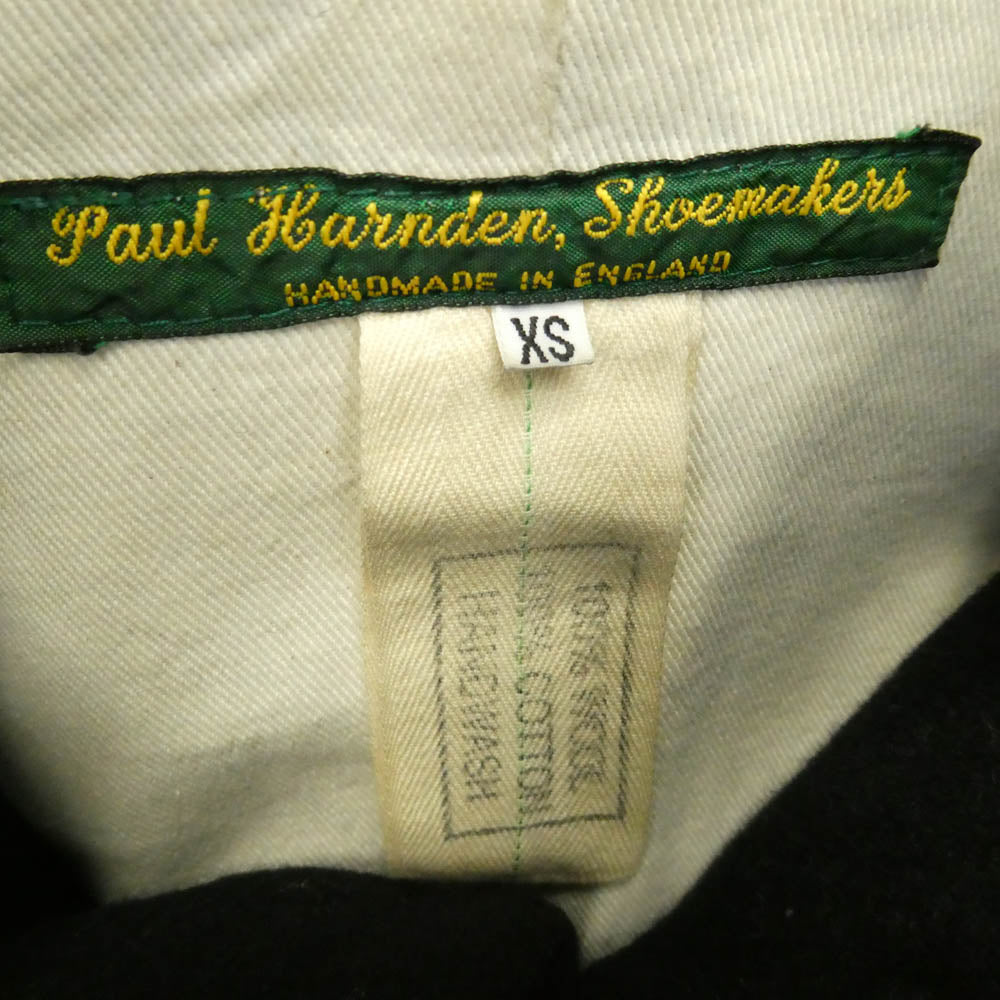 Paul Harnden ポールハーデン Mens Long Blazer ウールメルトン メンズロングブレザー ジャケット ブラック系 XS【中古】