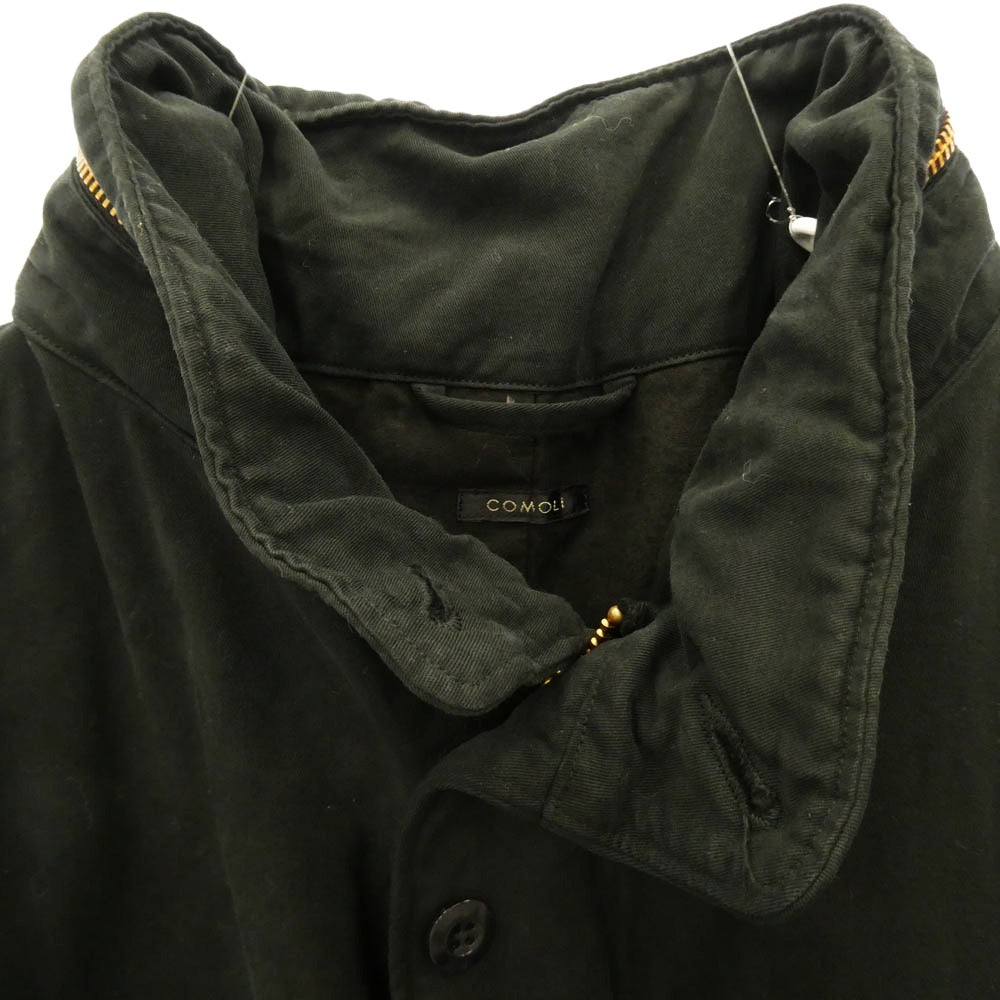 COMOLI コモリ 25AW C03-01026 製品染め M65 ジャケット ブラック系 3