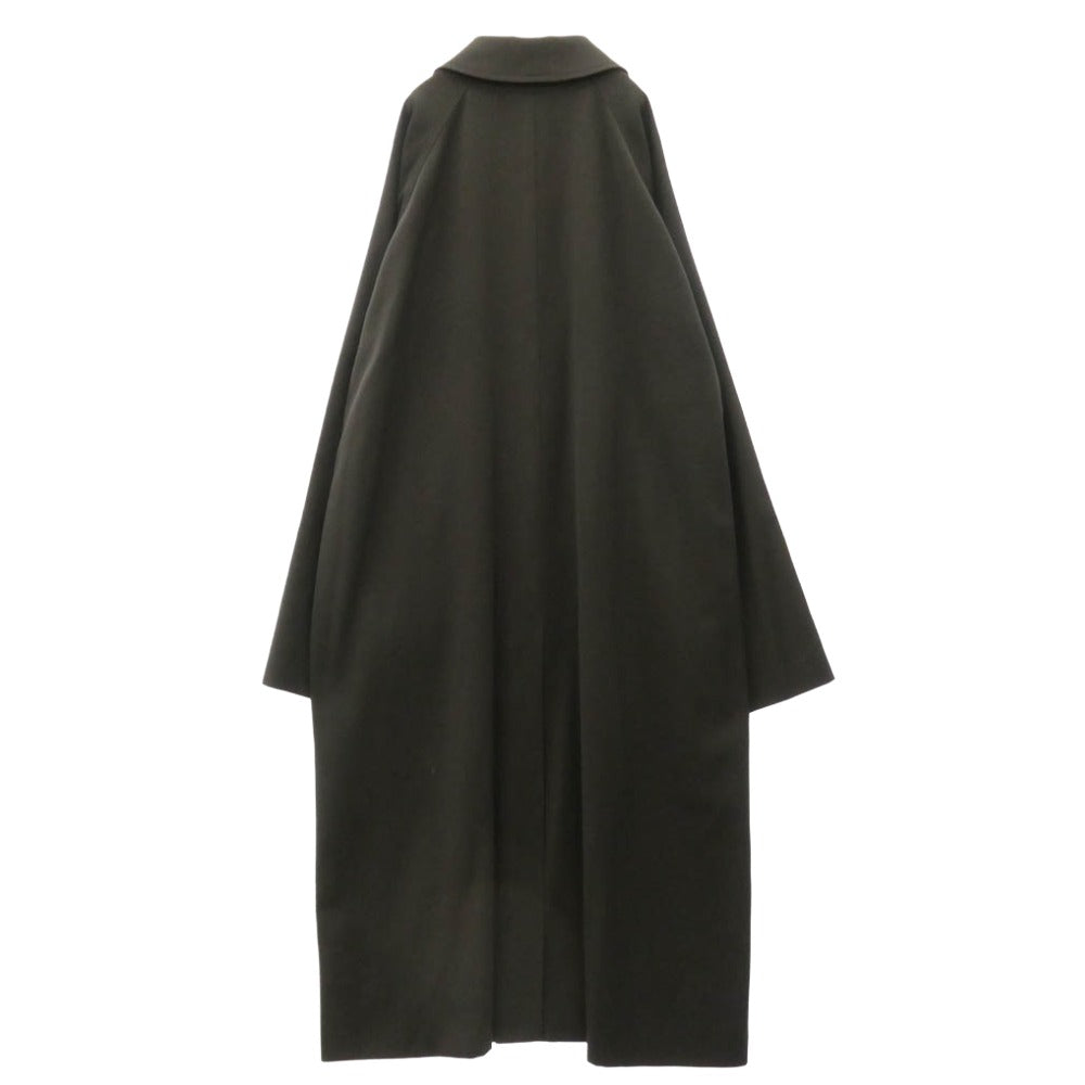 COMOLI コモリ 24AW A03-04015 ウールギャバ バルカラーコート ギャバジン ステンカラーコート ブラック系 4【美品】【中古】