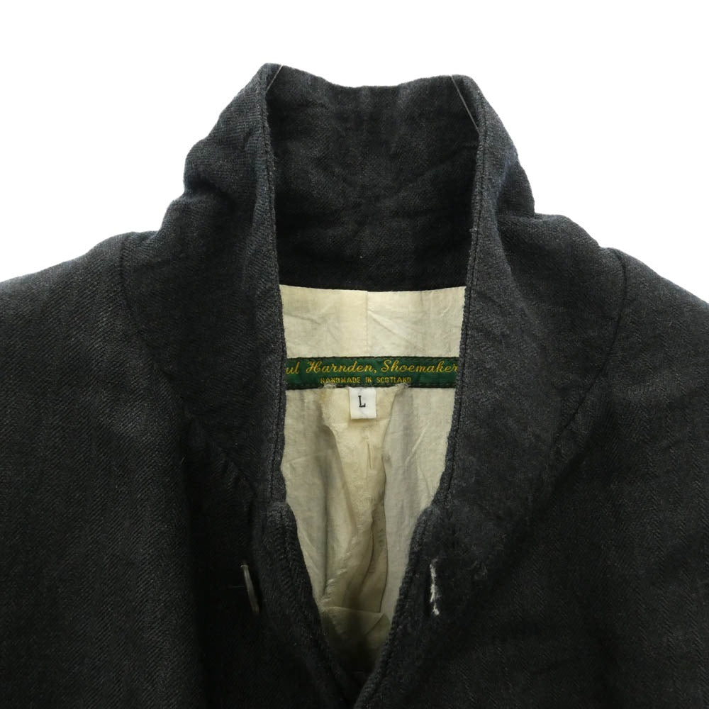 Paul Harnden ポールハーデン Mens Long Blazer ウールリネン メンズロングブレザー ジャケット グレー系 L【中古】