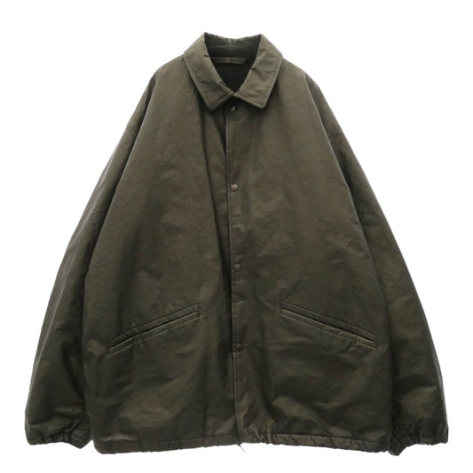 COMOLI コモリ 25SS B01-01016 ペーパーレザー コーチジャケット ブラック系 3【中古】