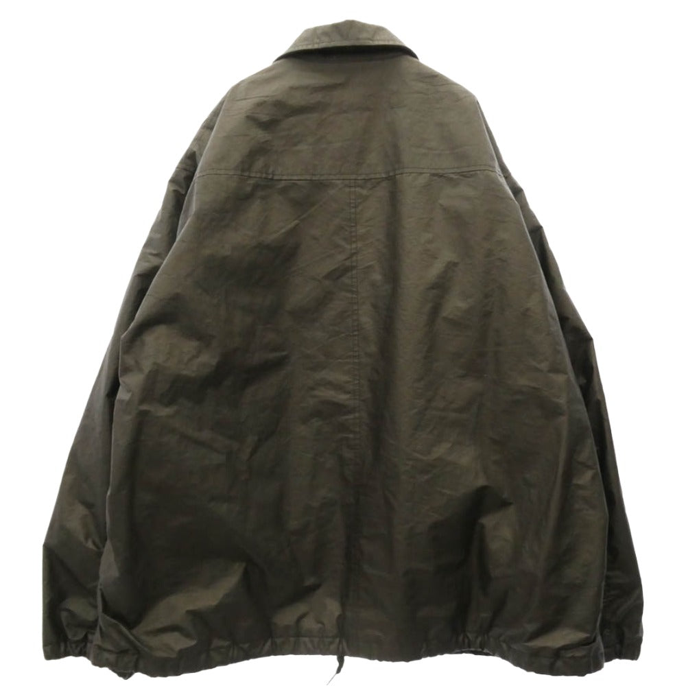 COMOLI コモリ 25SS B01-01016 ペーパーレザー コーチジャケット ブラック系 3【中古】