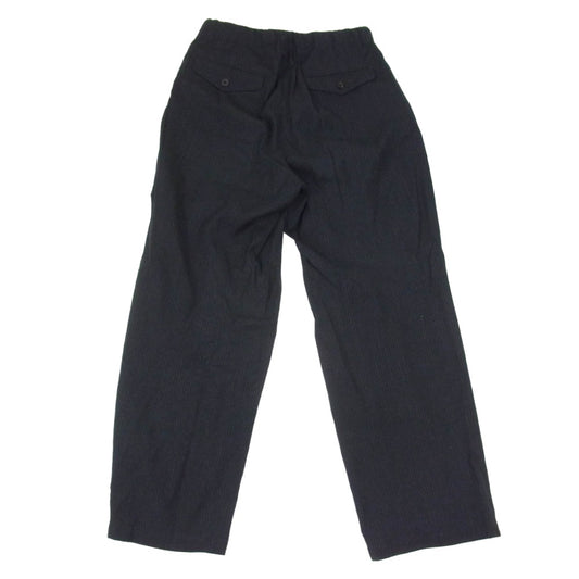 アルテリア ULPT63-KA188-B SILK WOOL STRIPED OX DRAWSTRING PANTS ウールシルク ストライプ オックス ドローストリングパンツ ブラック系 3【中古】