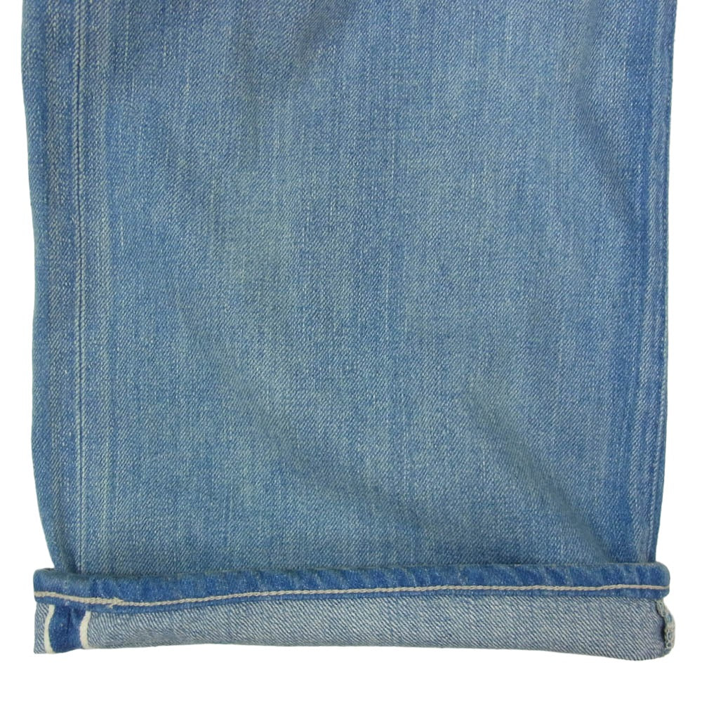 AURALEE オーラリー 25SS A25SP02DE SELVEDGE FADED LIGHT DENIM PANTS A ヴィンテージ加工 フェード セルビッジ デニム パンツ ジーンズ インディゴブルー系 4【中古】