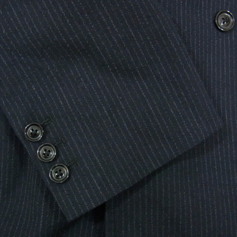 アルテリア ULJK23-KA188-B SILK WOOL STRIPED OX DB JKT シルク ウール ストライプ オックス ダブルジャケット ブラック系 3【中古】