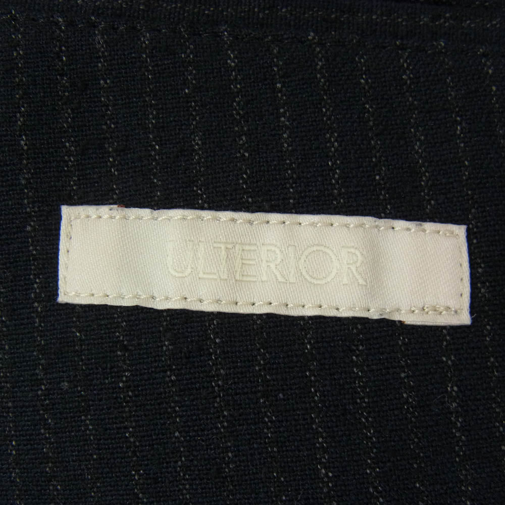 アルテリア ULJK23-KA188-B SILK WOOL STRIPED OX DB JKT シルク