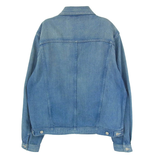 AURALEE オーラリー 25SS A25SB01DE SELVEDGE FADED LIGHT DENIM BLOUSON セルビッジ デニム ジャケット ブルゾン インディゴブルー系 4【中古】