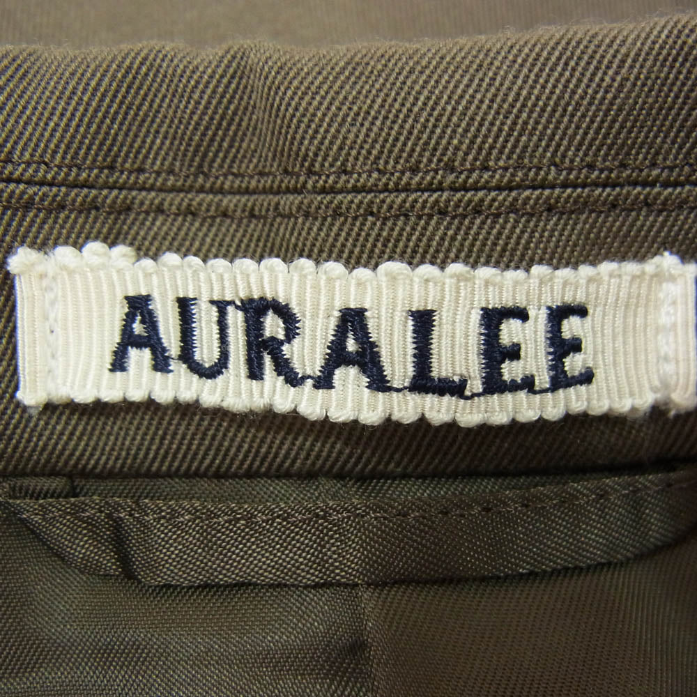 AURALEE オーラリー 24AW A24AJ01MG LIGHT WOOL MAX GABARDINE JACKET ウールギャバジン テーラード ジャケット ブラウン系 4【中古】