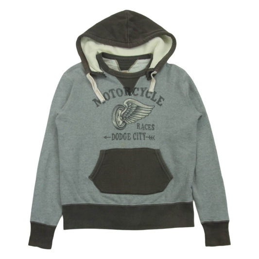 TOY'S McCOY トイズマッコイ TMC１757 ATTACHED HOOD SWEAT PARKA アタッチド フード スウェット 後付け プルオーバー パーカー グレー系 38【中古】