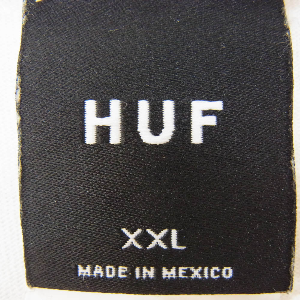HUF ハフ Fairy Tale フェアリーテイル フロントプリント ロングスリーブ 長袖 Tシャツ カットソー ホワイト系 XXL【中古】