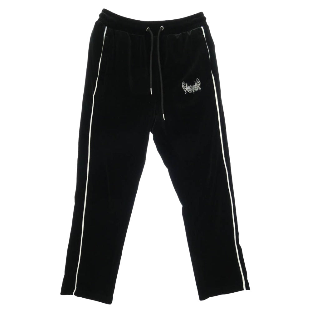 ヤングブラッツ Velour jacket pants ベロア ジップアップ ジャケット パンツ セットアップ ブラック系 L【中古】