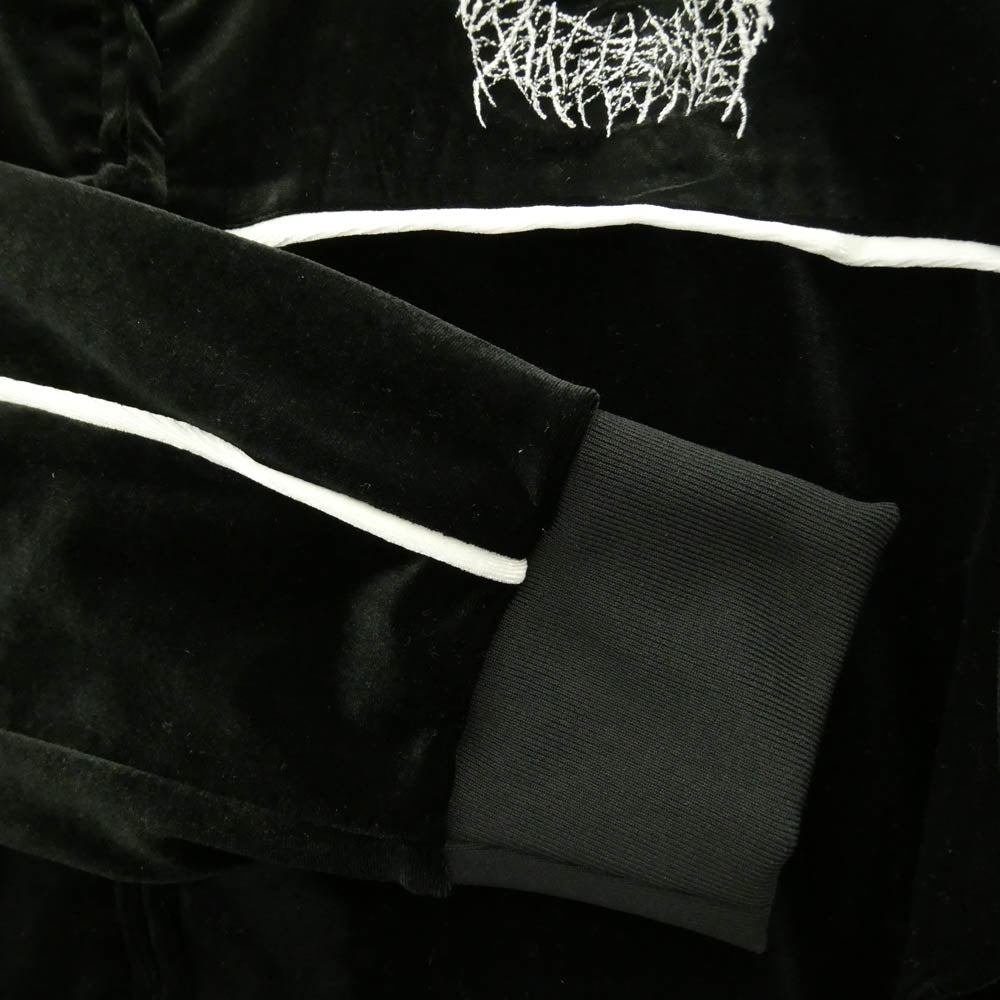 ヤングブラッツ Velour jacket pants ベロア ジップアップ ジャケット パンツ セットアップ ブラック系 L【中古】