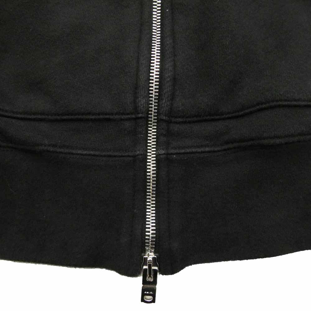 AMIRI アミリ AMJYHD1066 MA Quad Zip Hoodie エムエー クアッド ジップフーディ ロゴ ジップアップ パーカー ブラック系 L【中古】