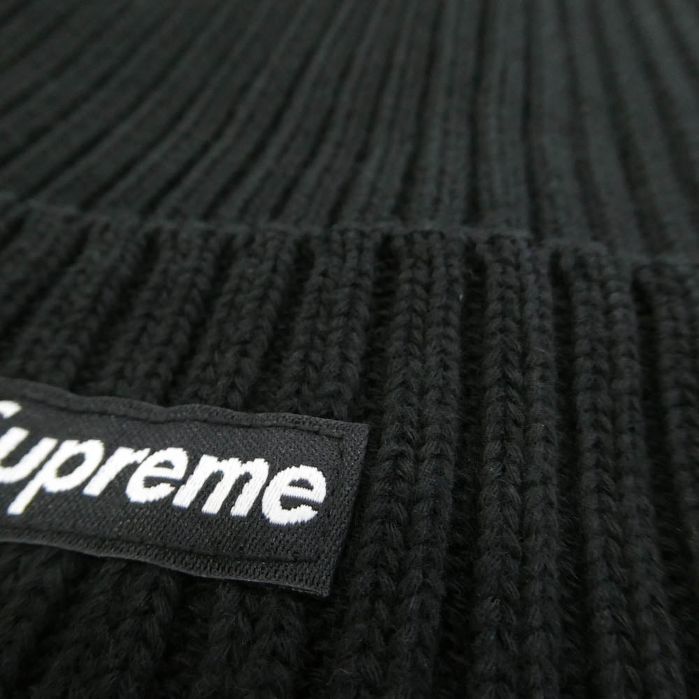 Supreme シュプリーム 25SS Overdyed Beanie オーバーダイド ビーニー ニット キャップ 帽子 ブラック系【極上美品】【中古】