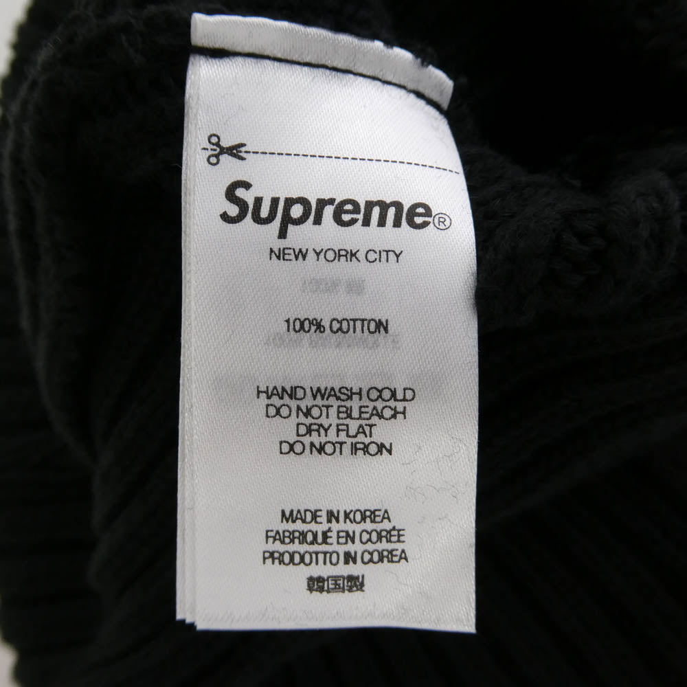 Supreme シュプリーム 25SS Overdyed Beanie オーバーダイド ビーニー ニット キャップ 帽子 ブラック系【極上美品】【中古】
