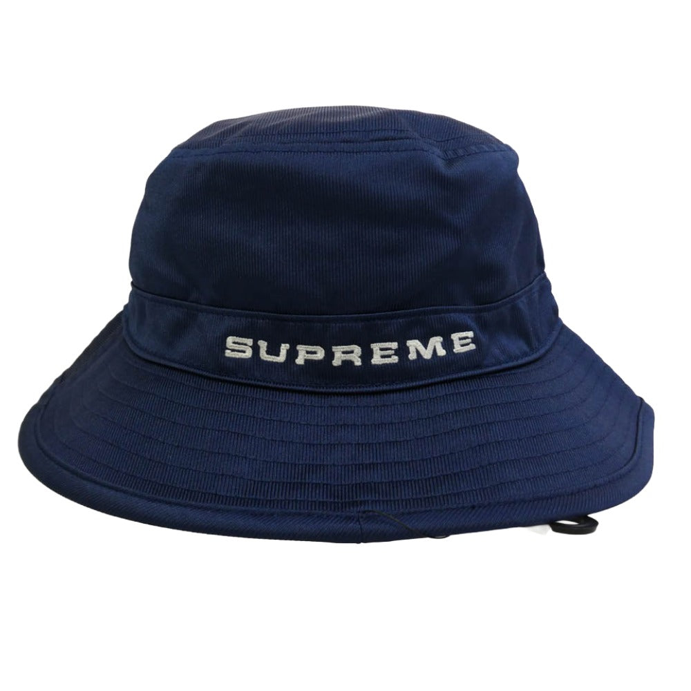 Supreme シュプリーム NIKE ナイキ 24SS FZ6789-410 x Nike ナイキ Dazzle Crusher スウッシュ刺繡 ダズル クラッシャー ハット 帽子 ネイビー系 S/M【極上美品】【中古】