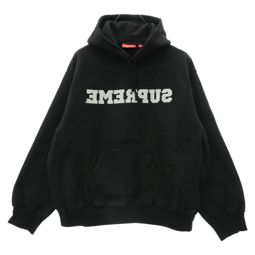 Supreme シュプリーム 25SS Reverse Hooded Sweatshirt リバース フーデッド スウェットシャツ フーディー パーカー Mサイズ ブラック系 M【極上美品】【中古】