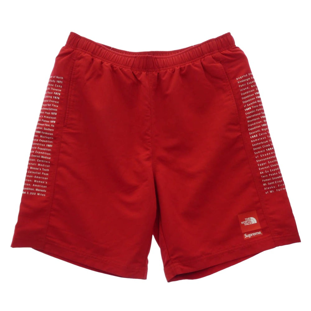Supreme シュプリーム THE NORTH FACE ノースフェイス 24SS NB02410I x The North Face ザノースフェイス Nylon Short ナイロン ショート ハーフパンツ ショーツ レッド系 L【極上美品】【中古】