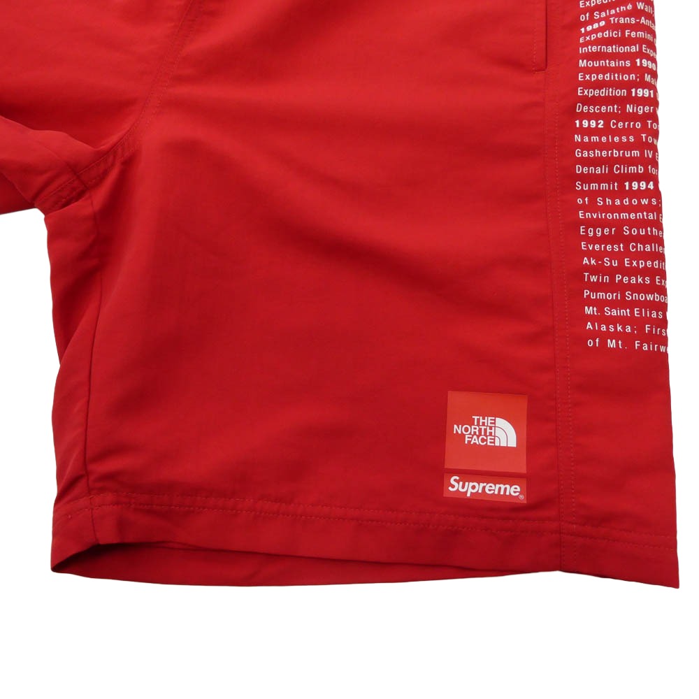Supreme シュプリーム THE NORTH FACE ノースフェイス 24SS NB02410I x The North Face ザノースフェイス Nylon Short ナイロン ショート ハーフパンツ ショーツ レッド系 L【極上美品】【中古】
