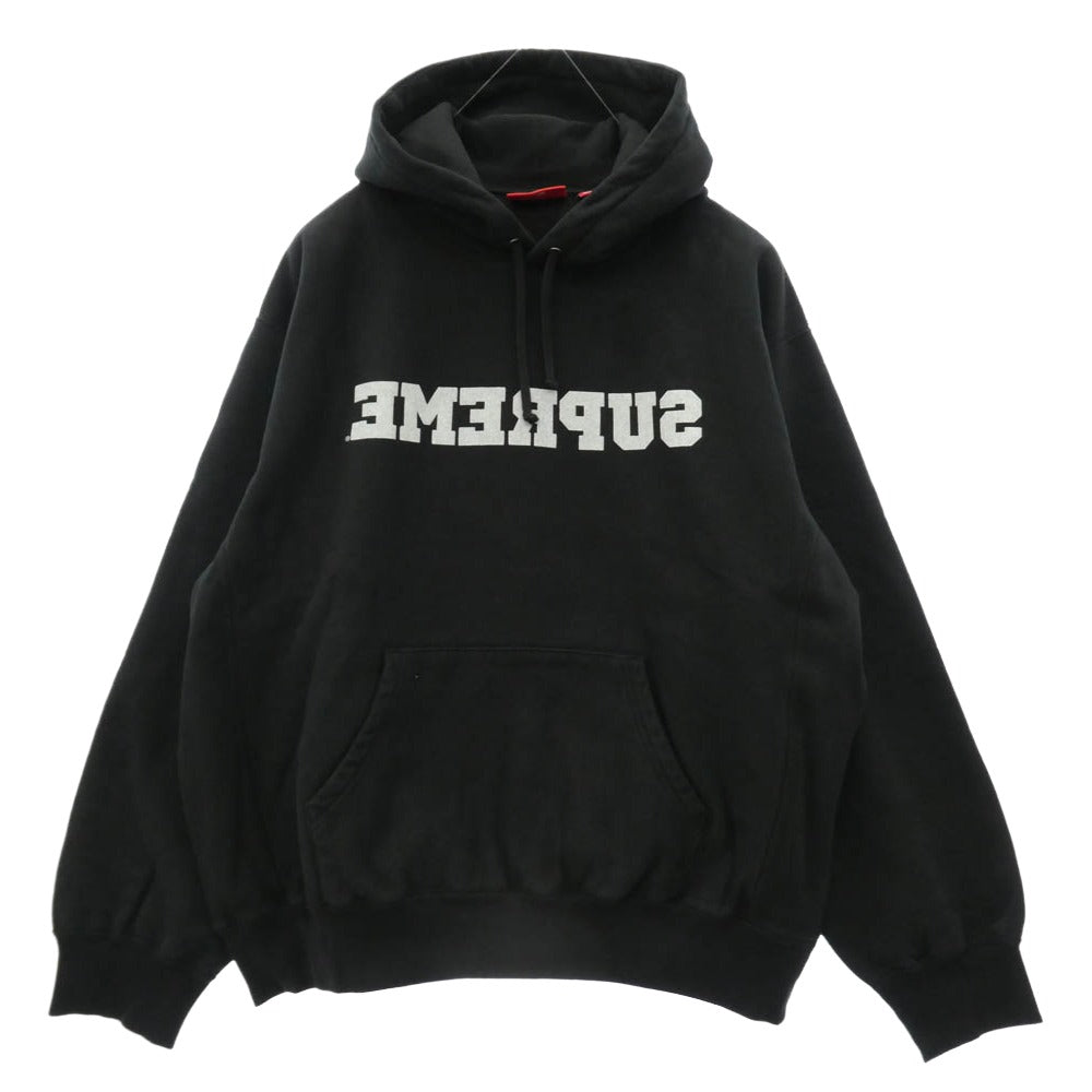 Supreme シュプリーム 25SS Reverse Hooded Sweatshirt リバース フーディー パーカー Lサイズ ブラック系 L【極上美品】【中古】