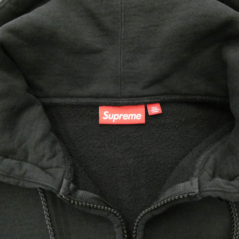 Supreme シュプリーム 25SS Work Zip Up Hooded Sweatshirt ワーク ジップアップ フーディー パーカー ブラック系 L【極上美品】【中古】