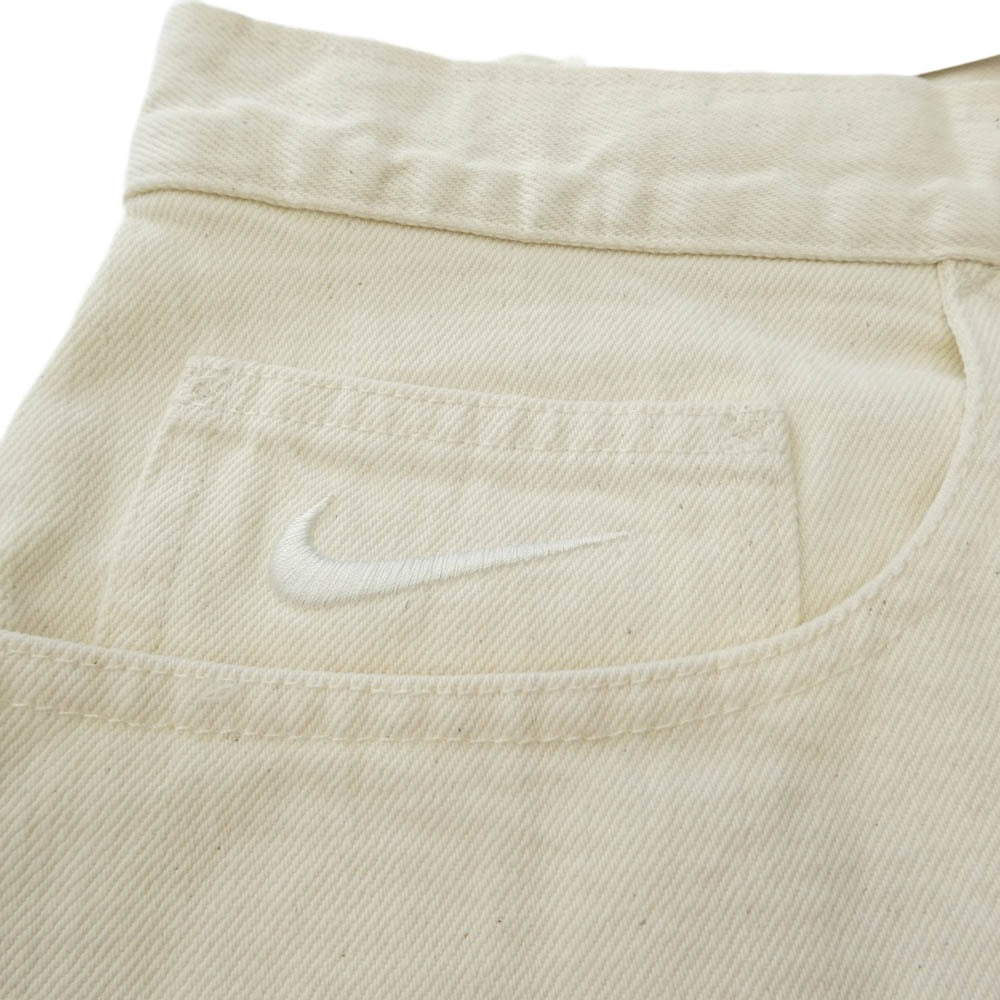 Supreme シュプリーム NIKE ナイキ 24SS FQ0344-120 x Nike ナイキ Denim Short スウッシュ刺繍 デニム ショート ハーフパンツ ショーツ オフホワイト系 34【極上美品】【中古】