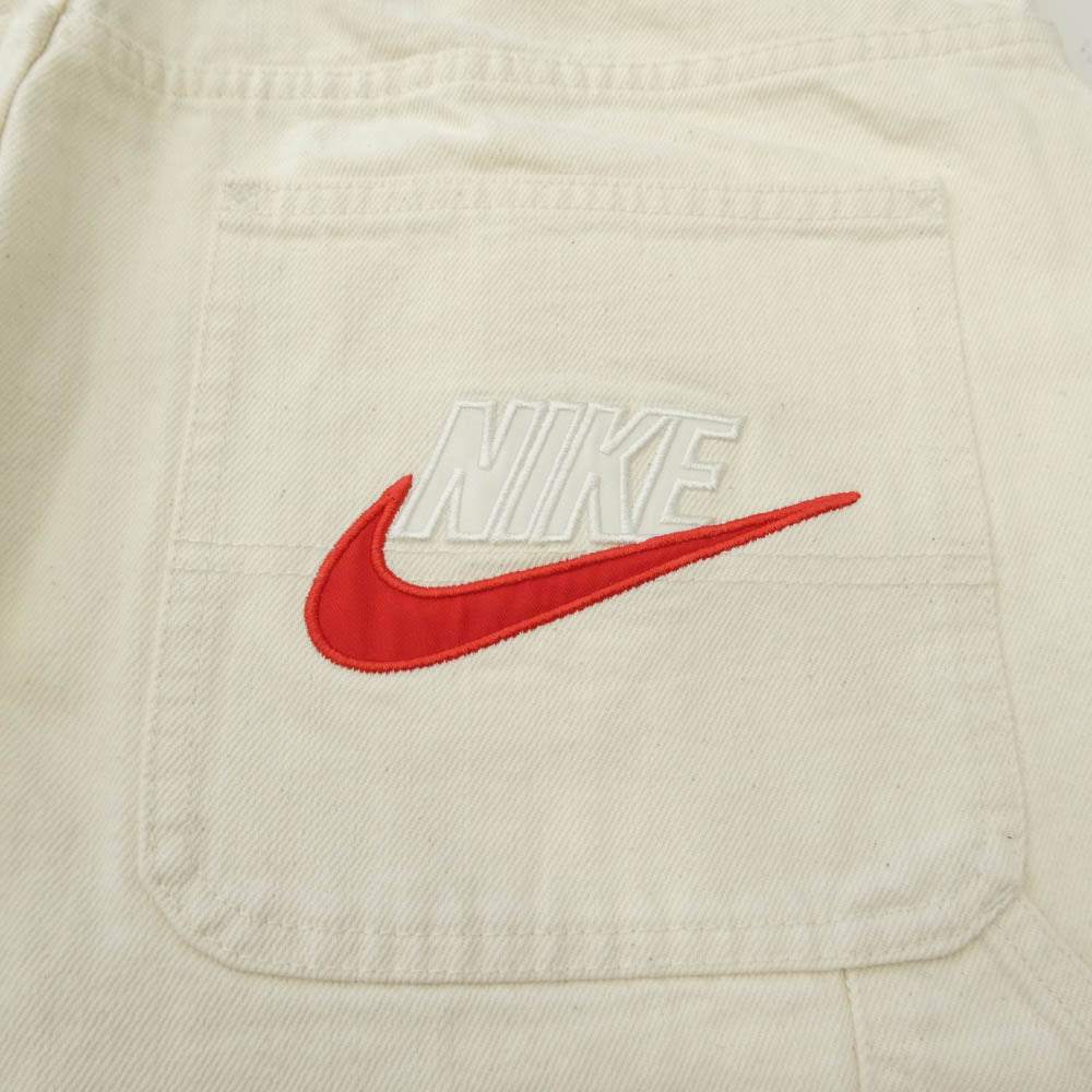 Supreme シュプリーム NIKE ナイキ 24SS FQ0344-120 x Nike ナイキ Denim Short スウッシュ刺繍 デニム ショート ハーフパンツ ショーツ オフホワイト系 34【極上美品】【中古】