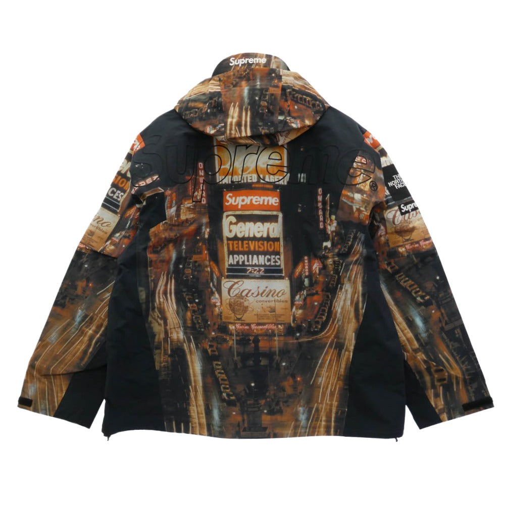Supreme シュプリーム THE NORTH FACE ノースフェイス 22AW NP52207I x The North Face ザノースフェイス Taped Seam Shell Jacket Times square テープド シーム シェル ジャケット タイムズスクエア XLサイズ ネイビー系 XL【美品】【中古】