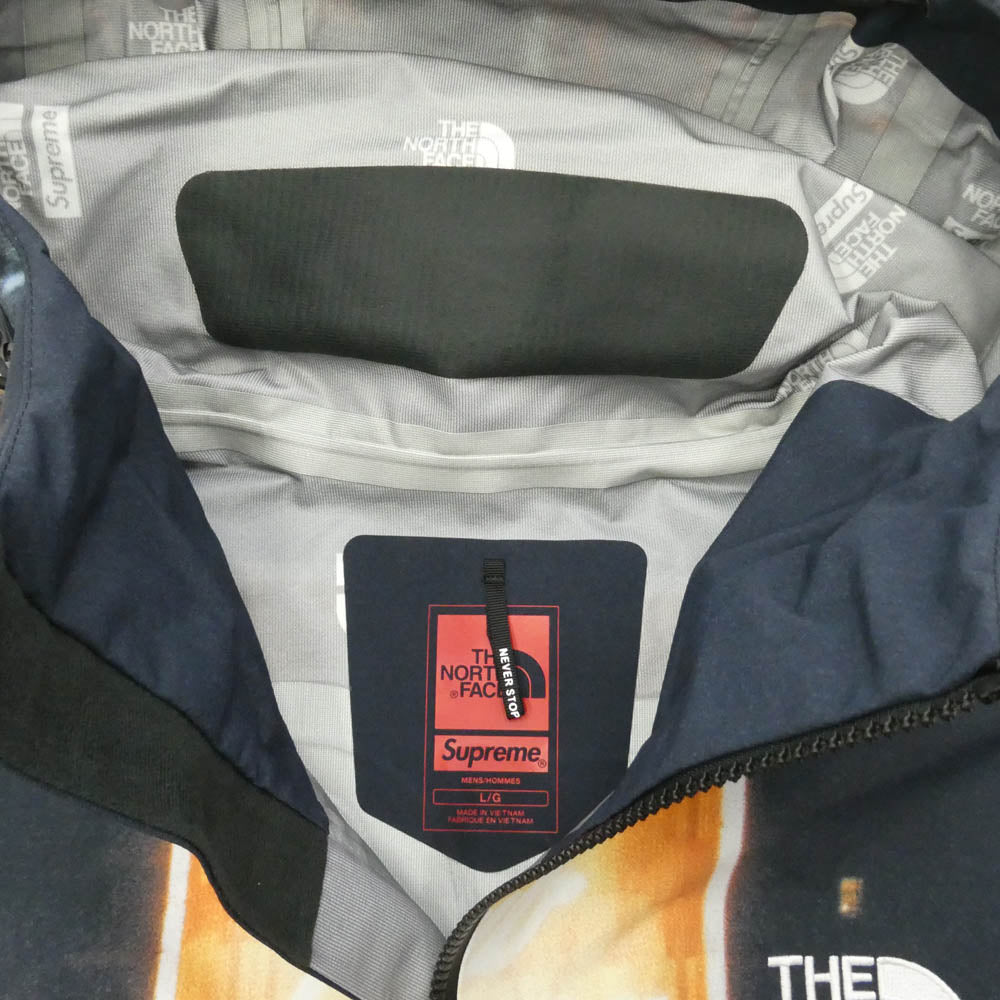 Supreme シュプリーム THE NORTH FACE ノースフェイス 22AW NP52207I x The North Face ザノースフェイス Taped Seam Shell Jacket Times square テープド シーム シェル ジャケット タイムズスクエア Lサイズ ネイビー系 L【美品】【中古】