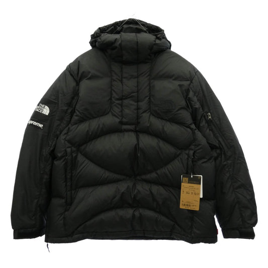 Supreme シュプリーム THE NORTH FACE ノースフェイス 22AW ND52205I x The North Face ザノースフェイス 800-Fill Half Zip Hooded Pullover 800フィル ハーフジップ フーデッド プルオーバー 中綿ジャケット ブラック系 L【新古品】【未使用】【中古】