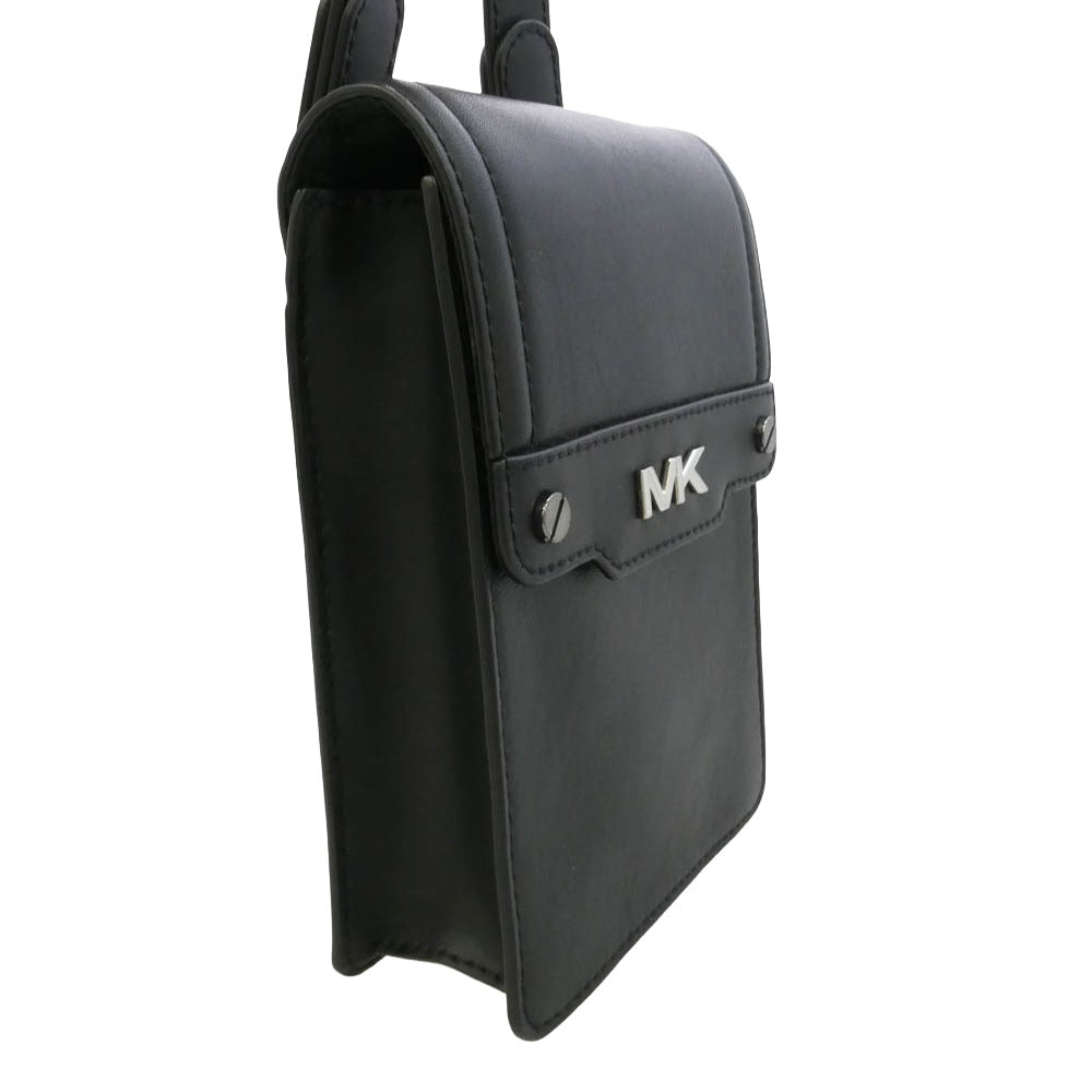 Michael Kors マイケルコース DC-2303 VARICK レザー ショルダー バッグ ブラック系【中古】