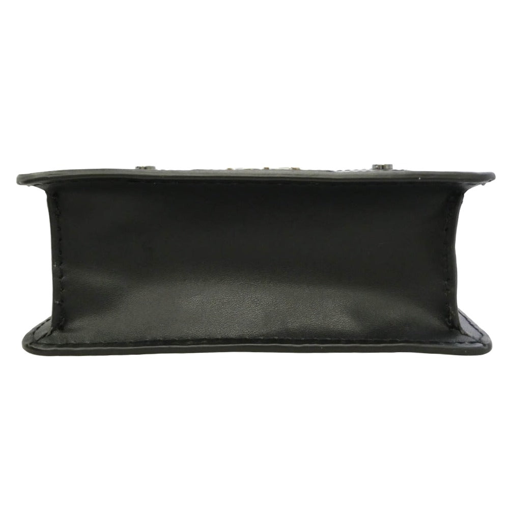 Michael Kors マイケルコース DC-2303 VARICK レザー ショルダー バッグ ブラック系【中古】