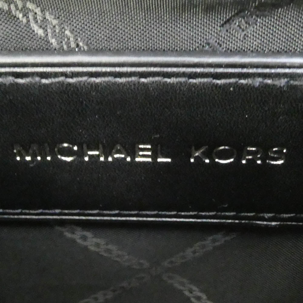 Michael Kors マイケルコース DC-2303 VARICK レザー ショルダー バッグ ブラック系【中古】
