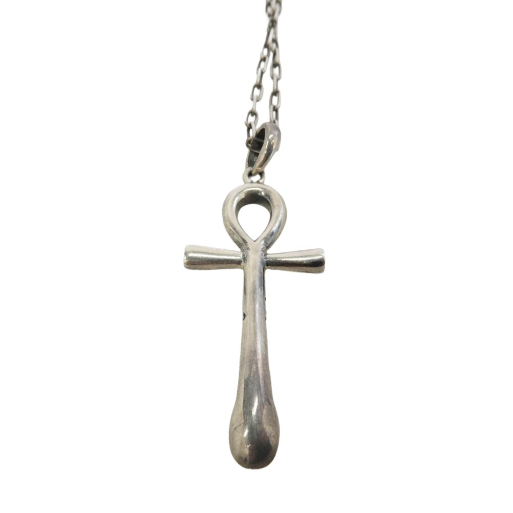 ケト クロス モチーフ ペンダントトップ ネックレス シルバー系【中古】