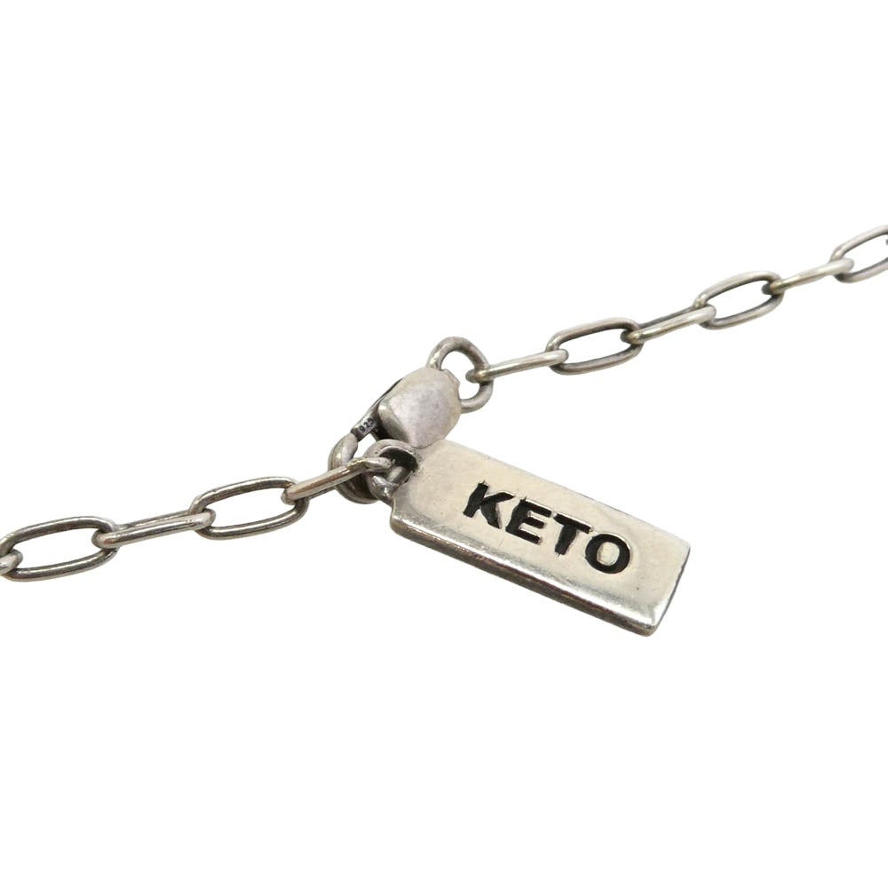 ケト クロス モチーフ ペンダントトップ ネックレス シルバー系【中古】