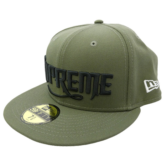 Supreme シュプリーム 24AW SUP-FW24-WEEK8-020 Mister Cartoon New Era ミスター カートゥーン ニューエラ キャップ 帽子 モスグリーン系【美品】【中古】