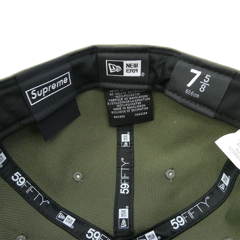 Supreme シュプリーム 24AW SUP-FW24-WEEK8-020 Mister Cartoon New Era ミスター カートゥーン ニューエラ キャップ 帽子 モスグリーン系【美品】【中古】