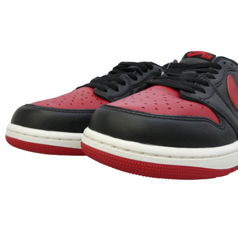 NIKE AIR JORDAN ナイキ ジョーダン 26SS IW6276-001 Air Jordan 1 Low OG Banned エア ジョーダン 1 レトロ LOW OG スニーカー エンジ系 28cm【新古品】【未使用】【中古】