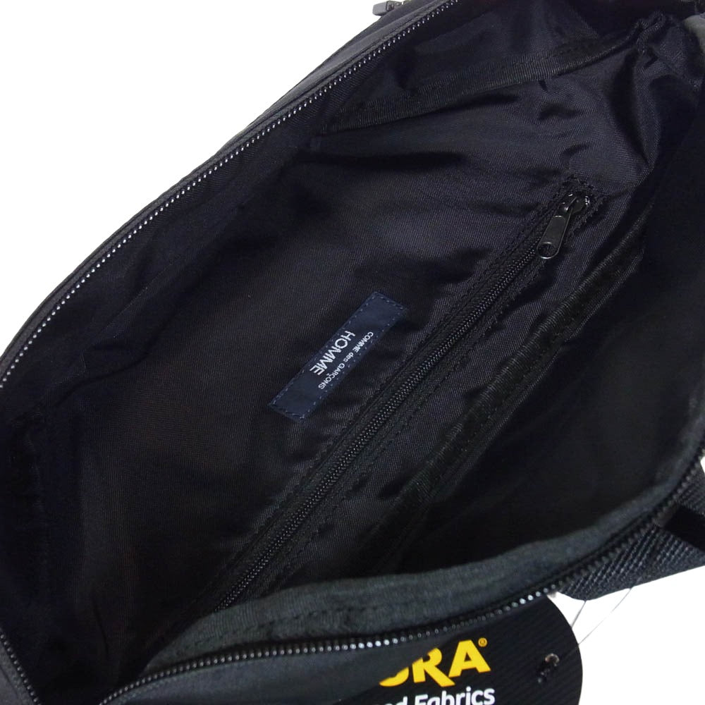 COMME des GARCONS HOMME コムデギャルソンオム HQ-K291-051-1-1 WAIST BAG エステル コーデュラ ボディ ウエスト ポーチ バッグ ブラック系【新古品】【未使用】【中古】